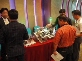 Product exhibition at the fair in Kuala Lumpur